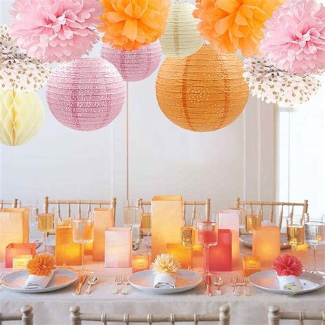 orange and pink party decorations|orange party decoration ideas.